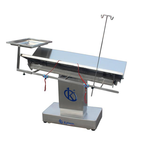 Mesa de Operaciones en V de Acero Inoxidable para Veterinaria YR06113 (3D)