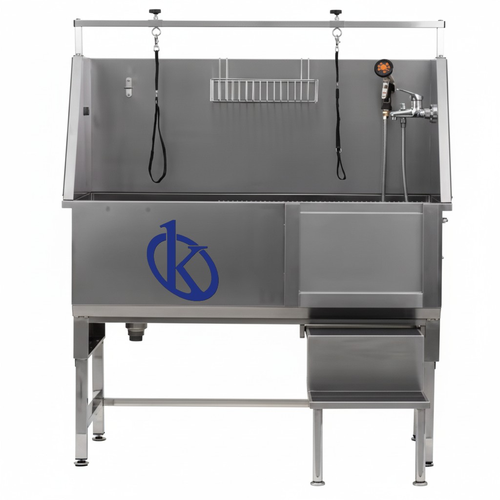 Bañera de pie veterinaria con puerta corredera YR06606